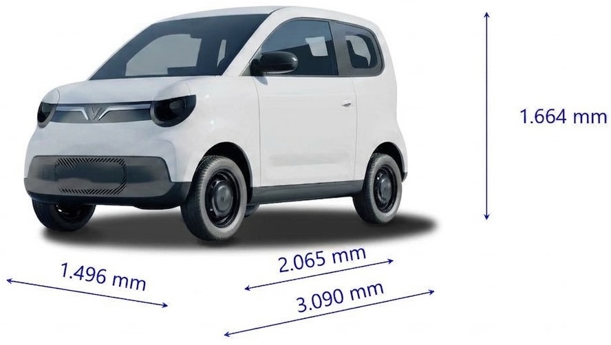 Sơ đồ kích thước tổng thể VinFast VF 2